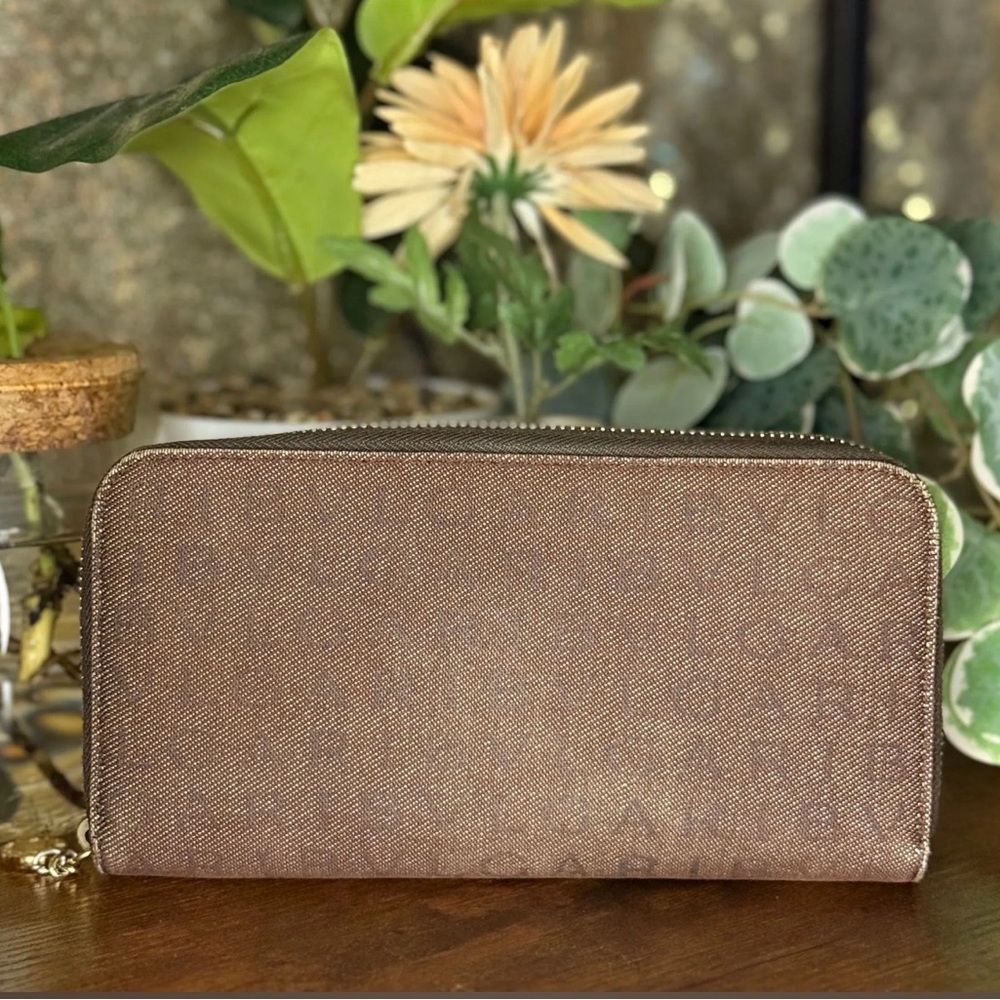 Bvlgari Long Denim Zippy Wallet